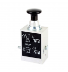 Pneumatic joystick (mushroom), hydro-boats, tippers